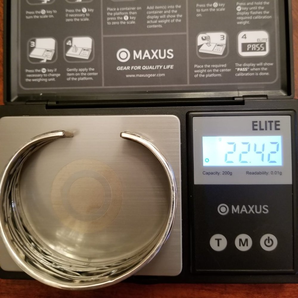 Solid Sterling Silver Medium Tapered Oxidized Cas… - image 8